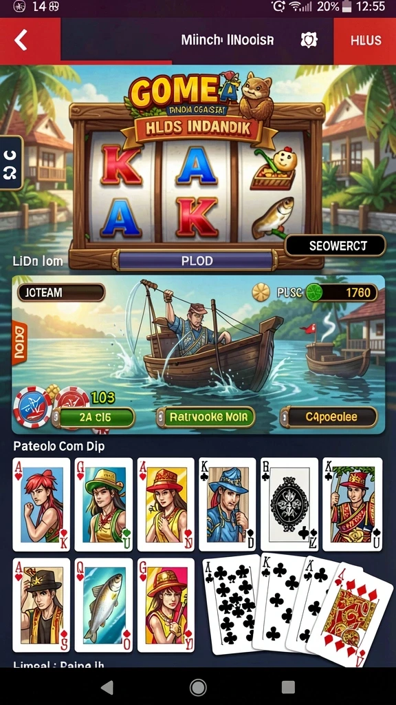 pp444 - Screenshot menunjukkan karakter dengan kustomisasi unik.